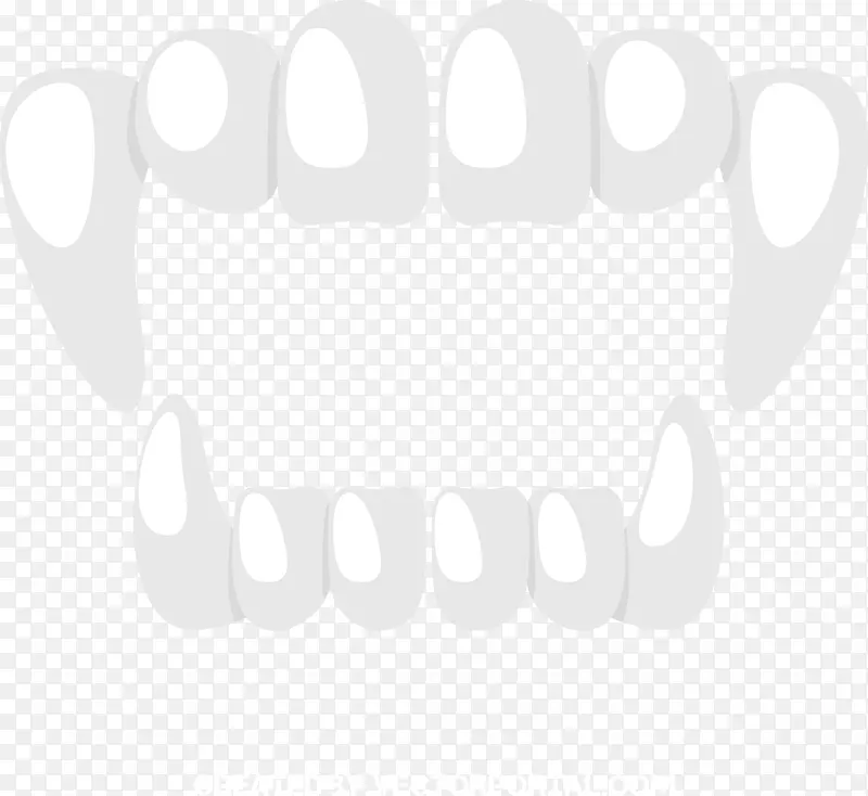 白色牙齿