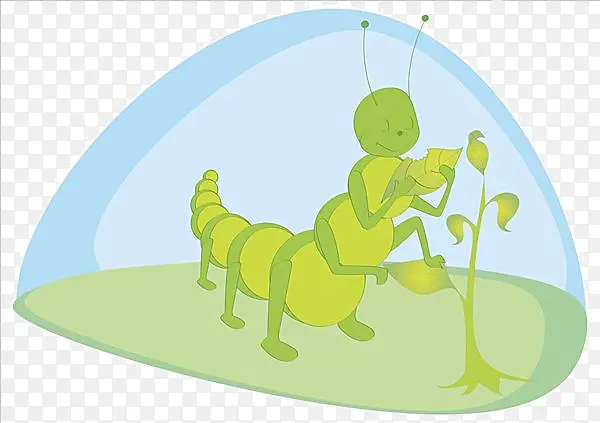 卡通蚂蚁小树