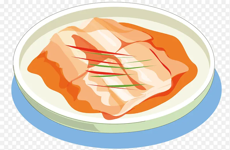 盘子里的肉