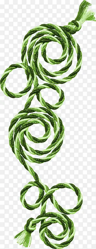 绿色创意绳子