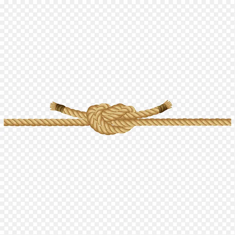 卡通粗线绳结麻绳绳子绳具