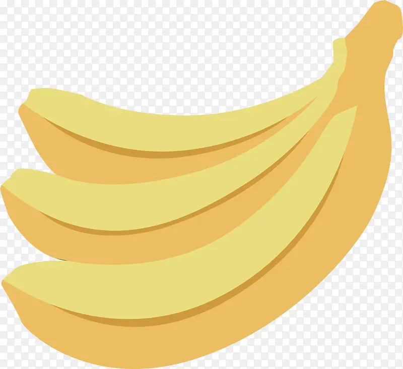 矢量图黄色的香蕉