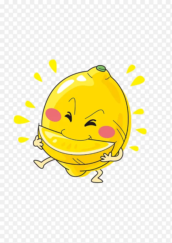 柠檬水果卡通图案