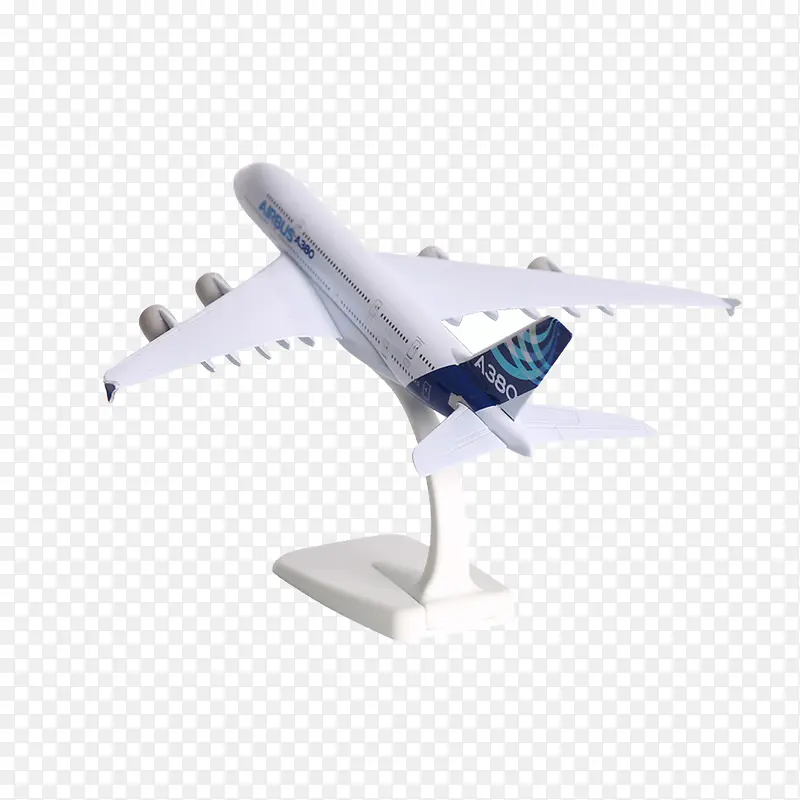 白色飞机模型广告