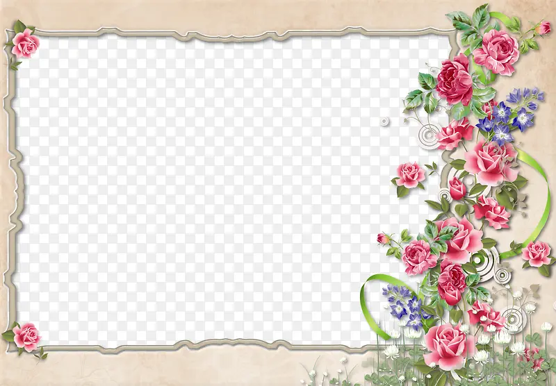 花卉边框设计
