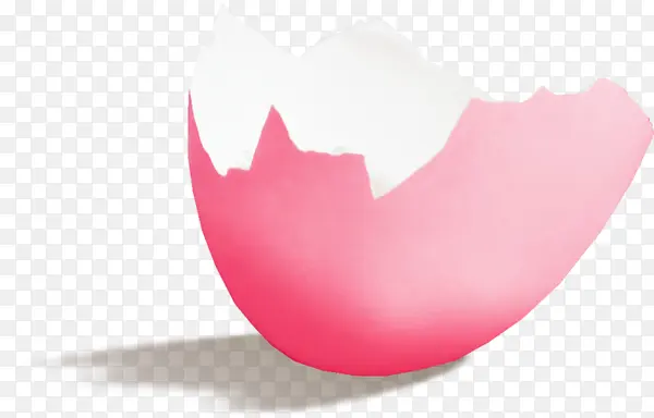 破碎的粉色蛋壳