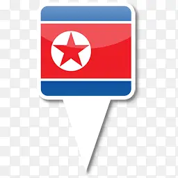 北韩国国旗为iPhone地图