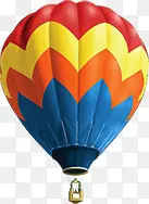彩色卡通条纹节日热气球