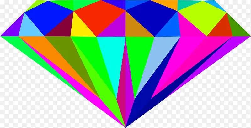 彩色钻石图标