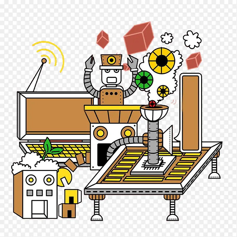 工厂机器人图