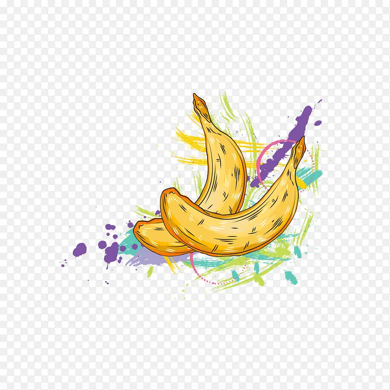 手绘风香蕉