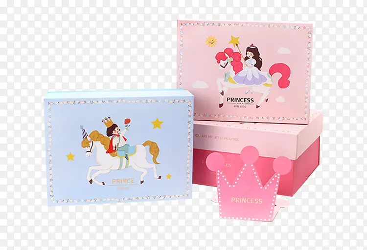 卡通公主王子包装盒