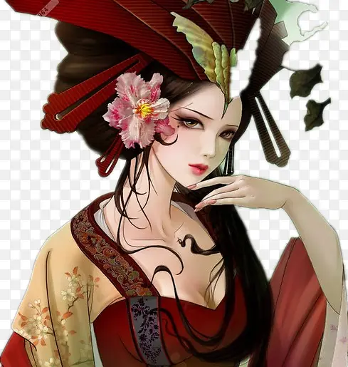 手绘阴暗美女性感