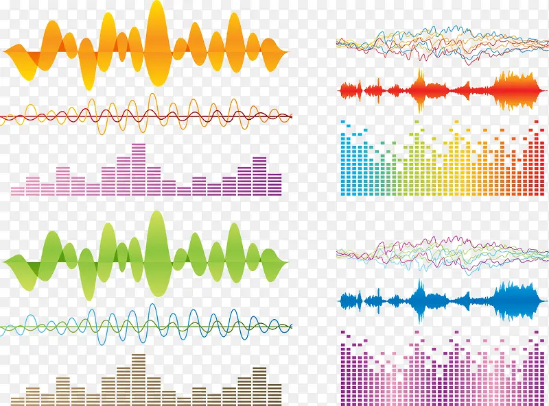 多彩彩色音效效果图