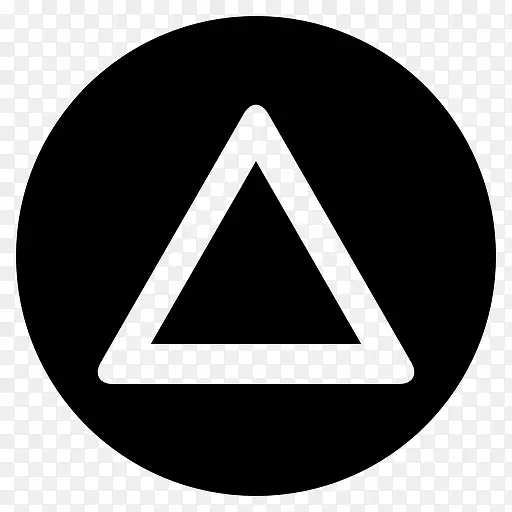 Playstation triangle black and