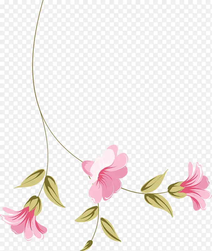 粉色清新花藤