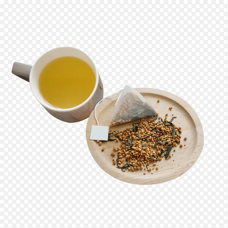 玄米茶冲泡日式三角茶包