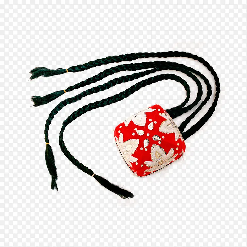 新疆维吾尔族手工带辫子花帽
