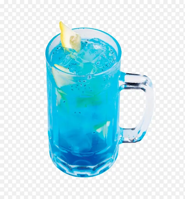 蓝色百香果饮料