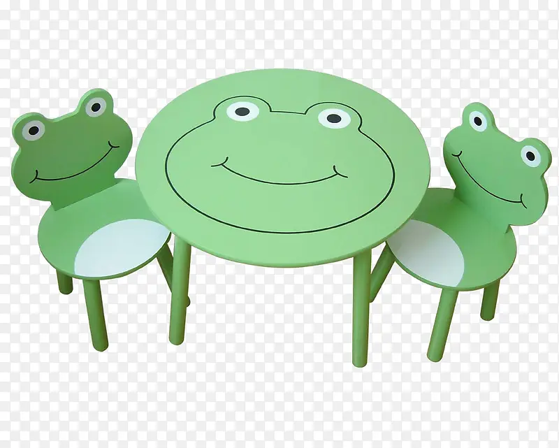 绿色青蛙儿童学习桌椅
