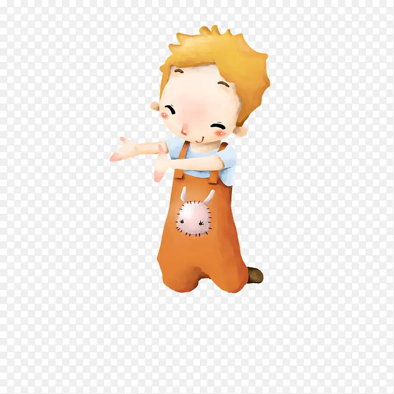 卡通小男孩