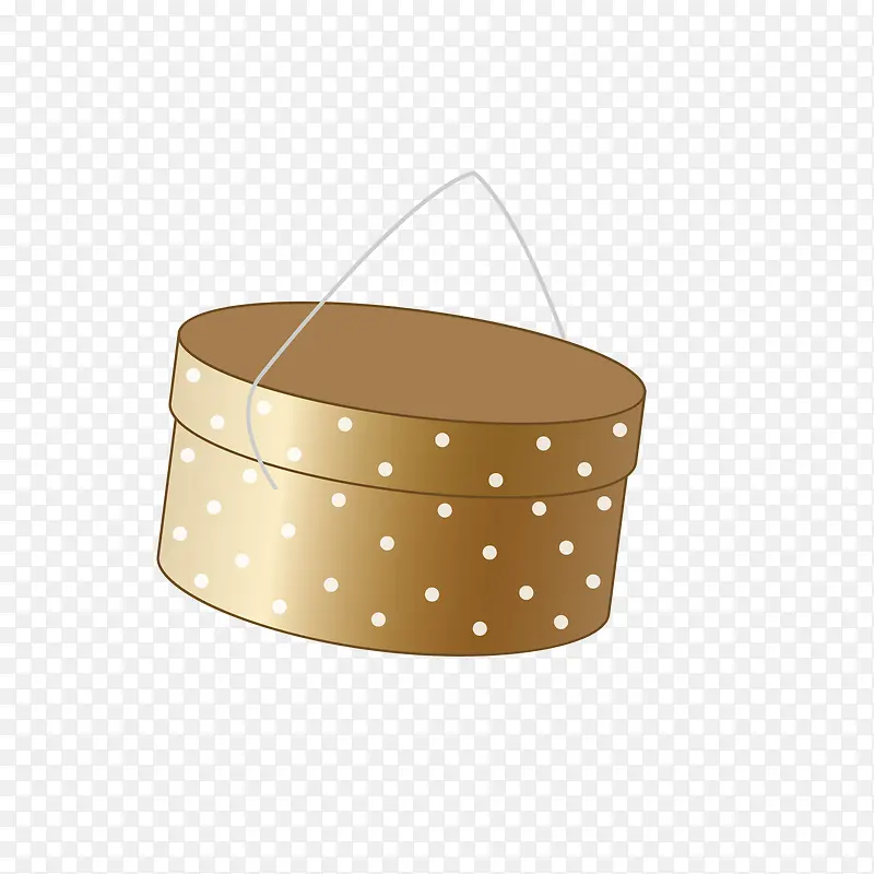 金色装饰圆形礼品盒