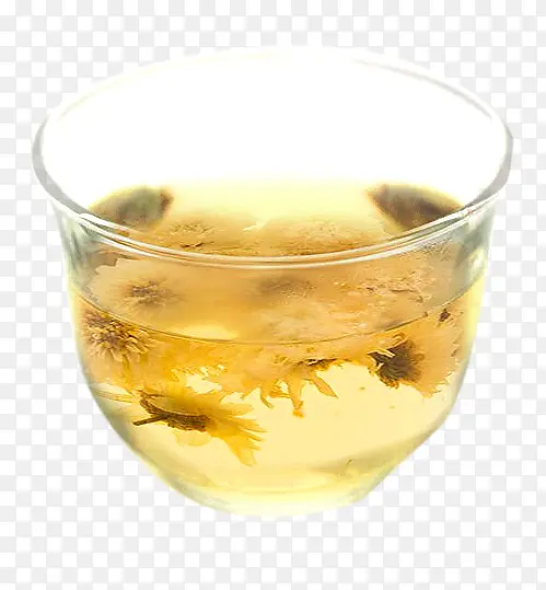玻璃杯中的贡菊