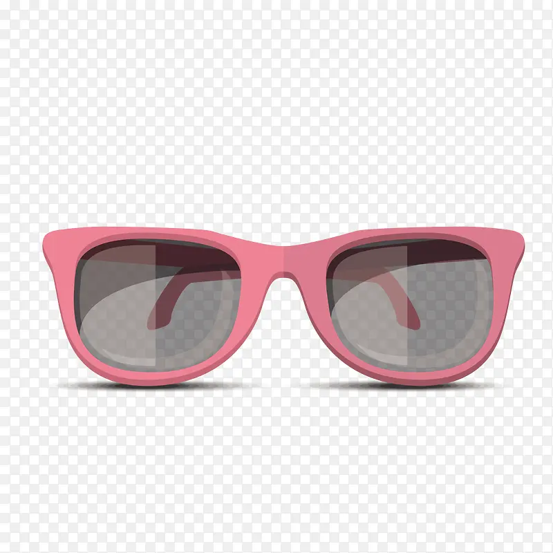 矢量粉色眼镜