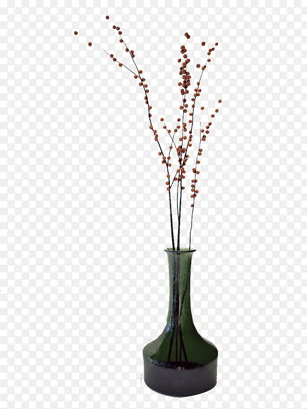 绿色透明日式花瓶