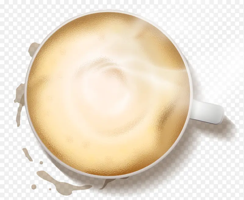 一杯咖啡和咖啡渍
