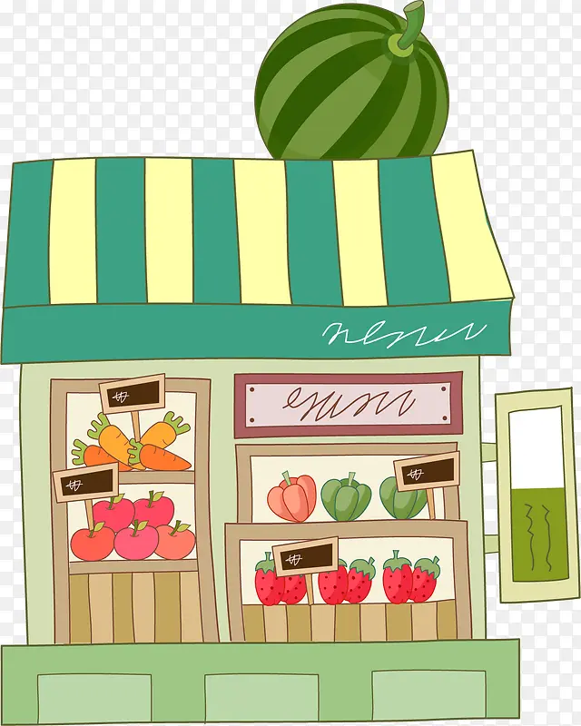 卡通水果店