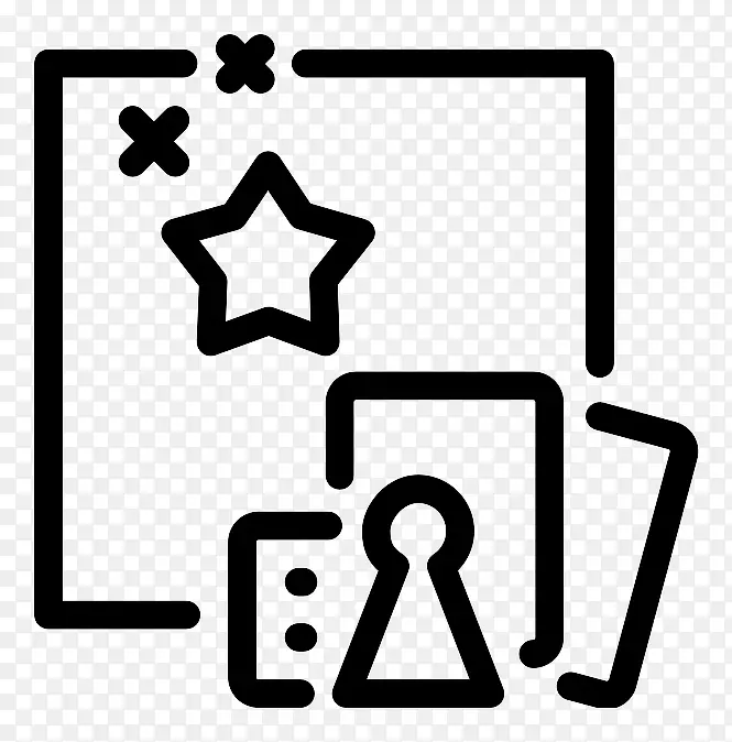 有趣的BoardGames-Line-icons