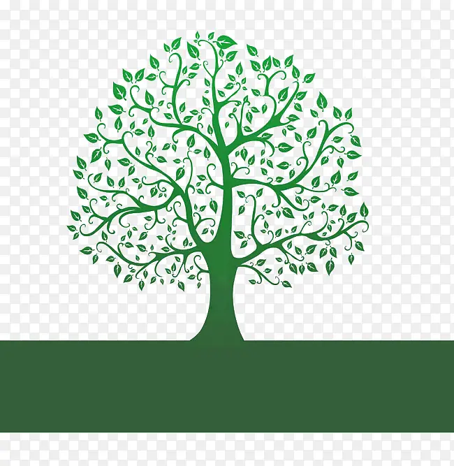 绿色环保创意树木