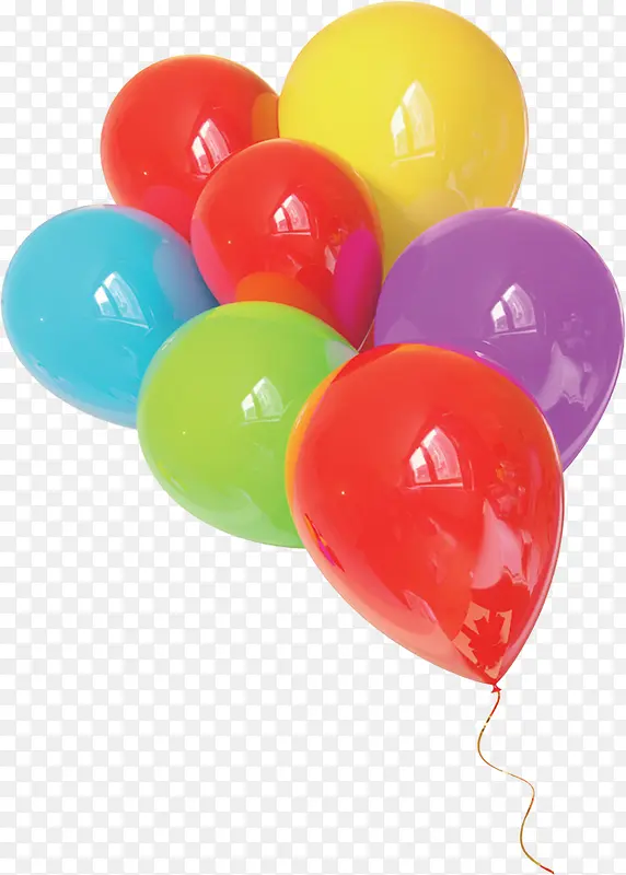 彩色卡通明亮气球