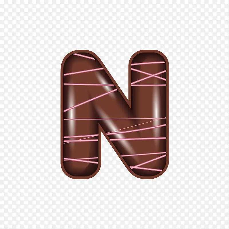巧克力字母N