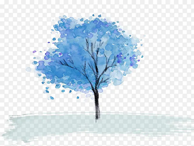 浪漫蓝树