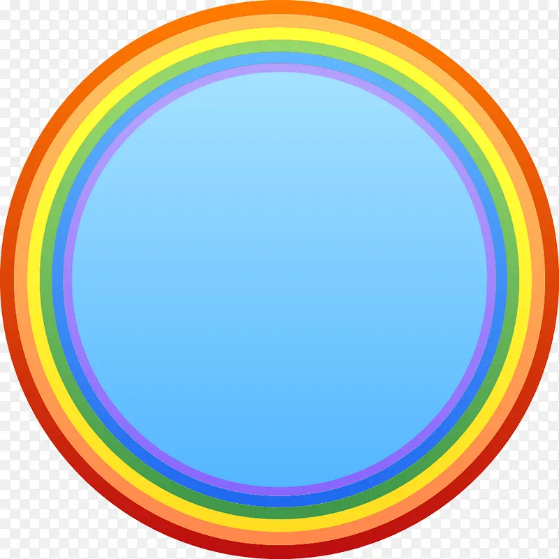 圆形彩虹圈