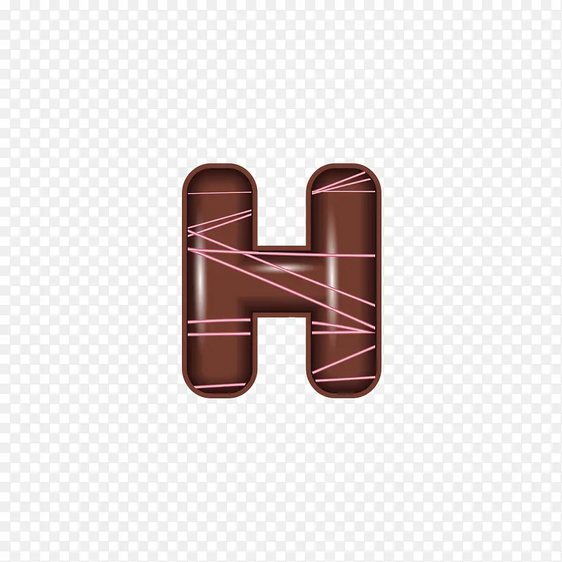 巧克力字母H