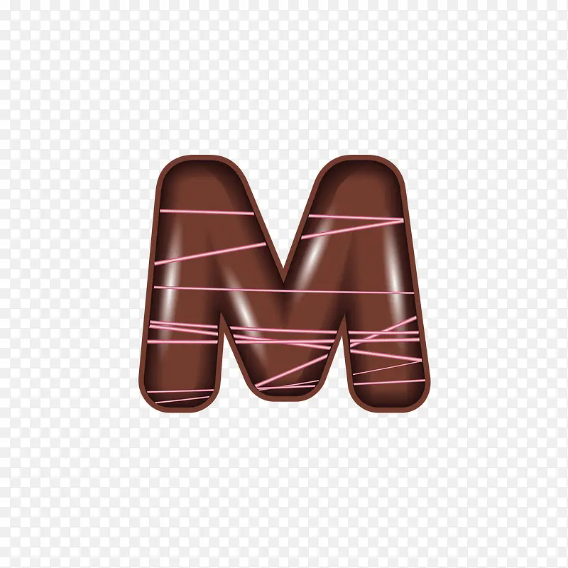 巧克力字母M