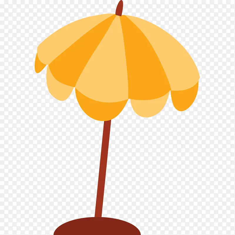 黄色的太阳伞