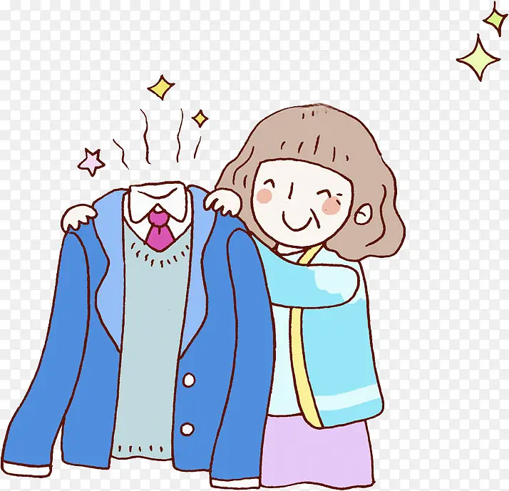 试衣服的女人