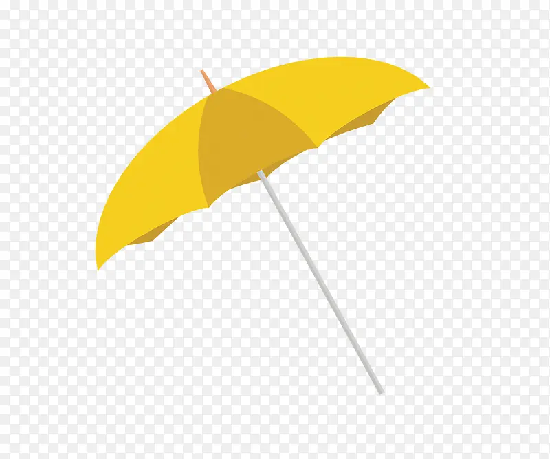 黄色卡通太阳伞
