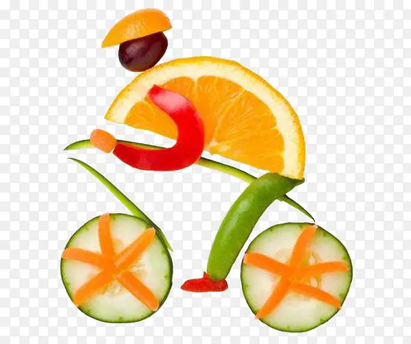 水果自行车橘子