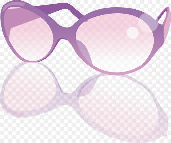 紫粉色眼镜