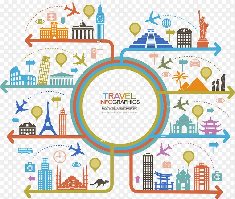 各大城市地标矢量素材PNG图片素材下载_图片编号yejexxxq-免抠素材网