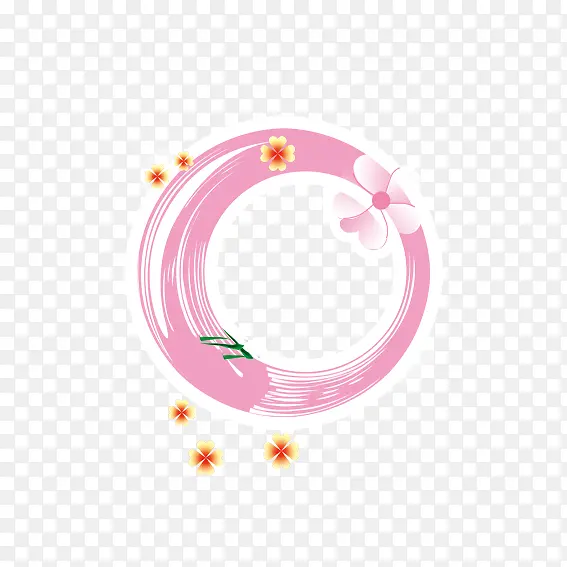 粉色花镜框