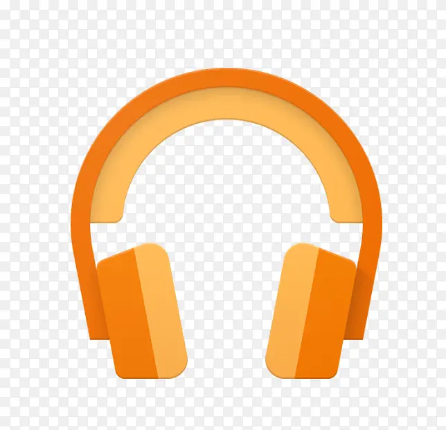 橙色耳机图片听音乐logo