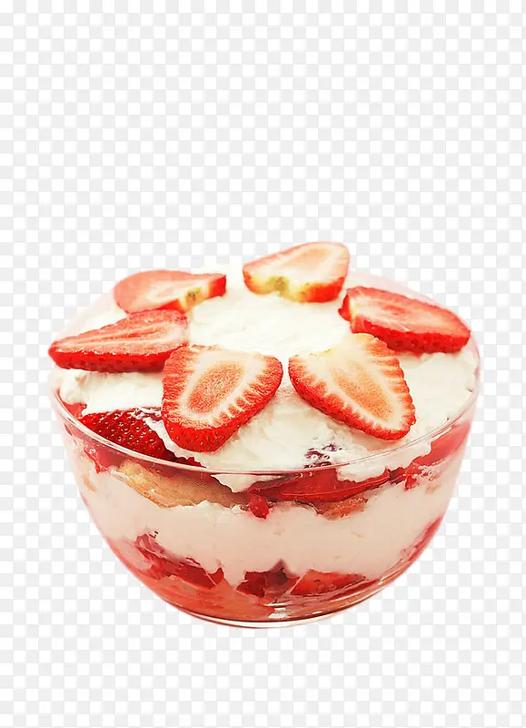 草莓夹心冰淇淋图片素材