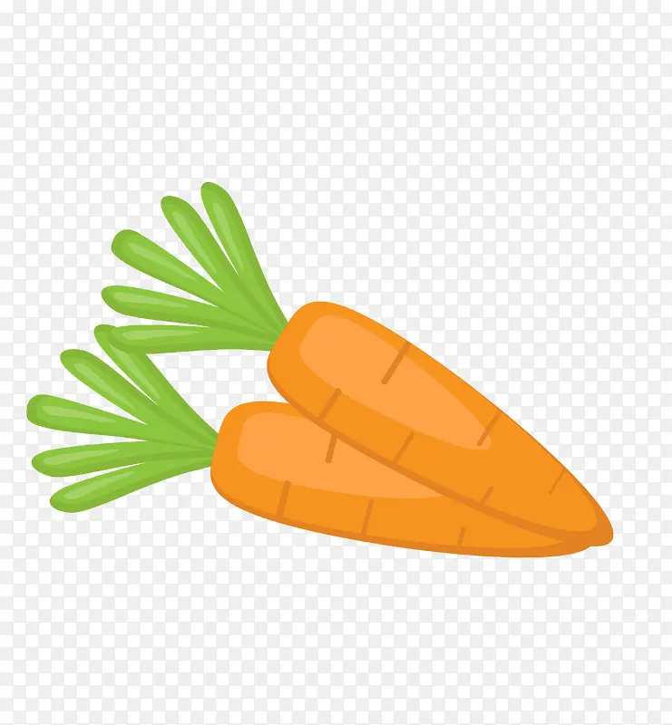 矢量黄色蔬菜胡萝卜