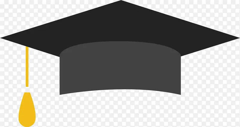 毕业季黑色博士帽